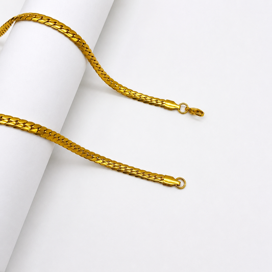 Crub Shine 18K Gold Plated Chain