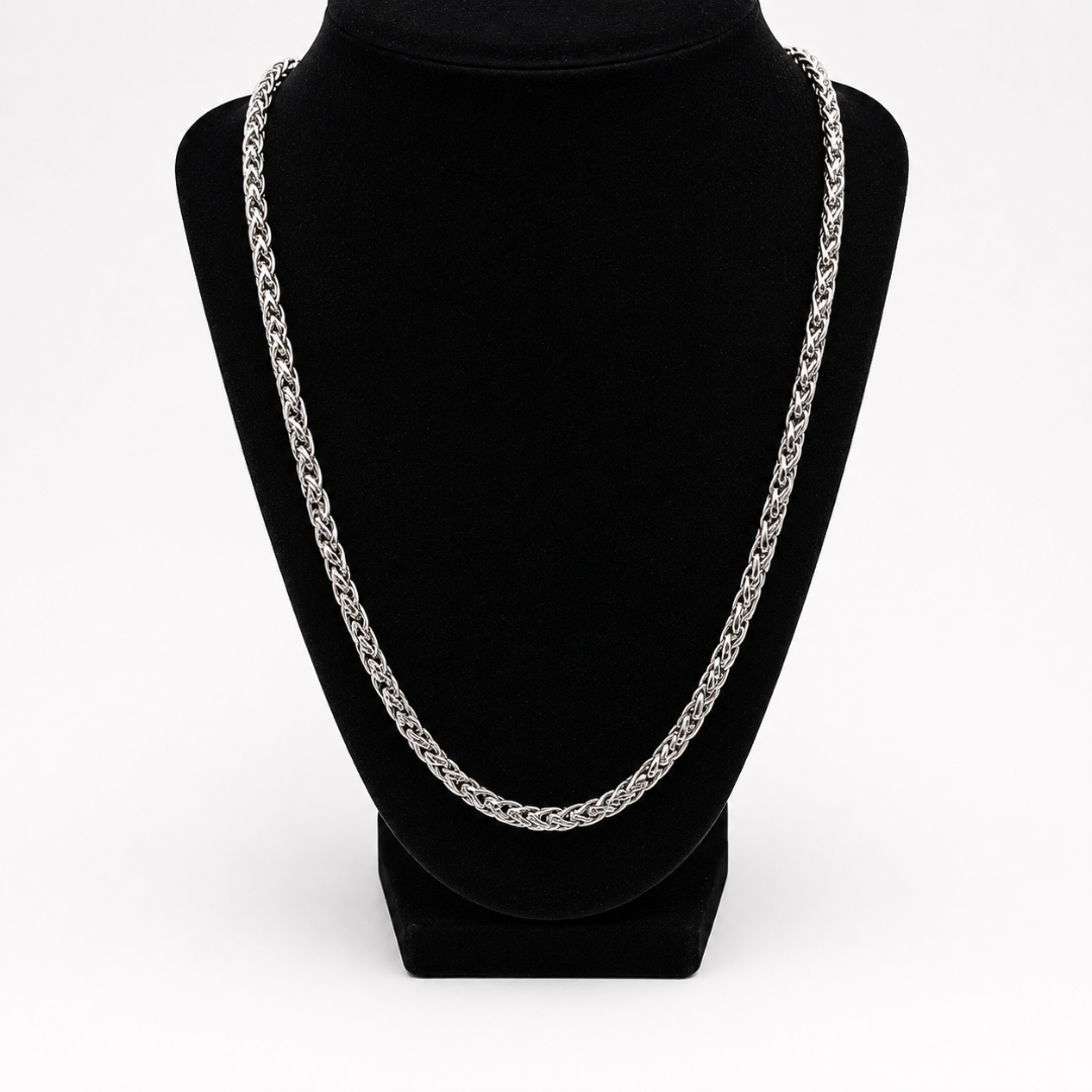 Rolling Basket Silver Chain
