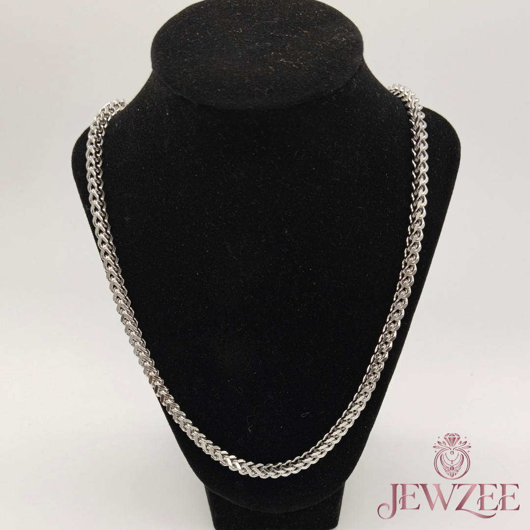 4mm Box Silver Chain