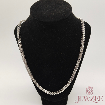 4mm Box Silver Chain