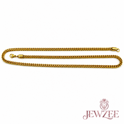 Box Charm 18K Gold Plated Chain