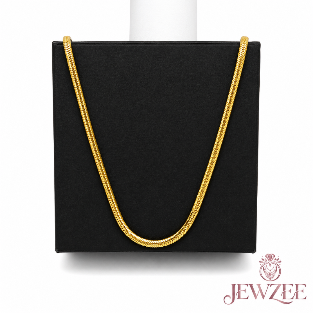 Sleek Snake 18K Gold Plated Chain