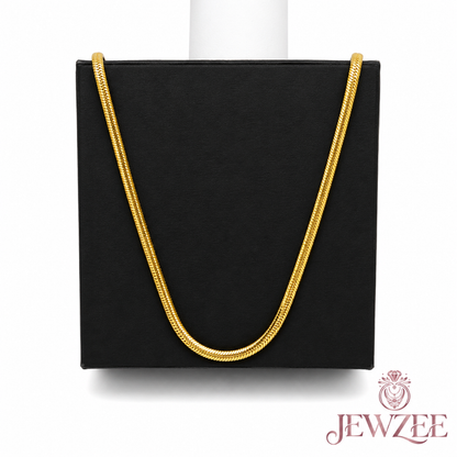 Sleek Snake 18K Gold Plated Chain