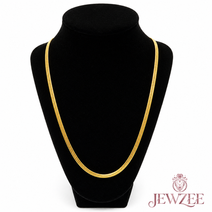 Sleek Snake 18K Gold Plated Chain