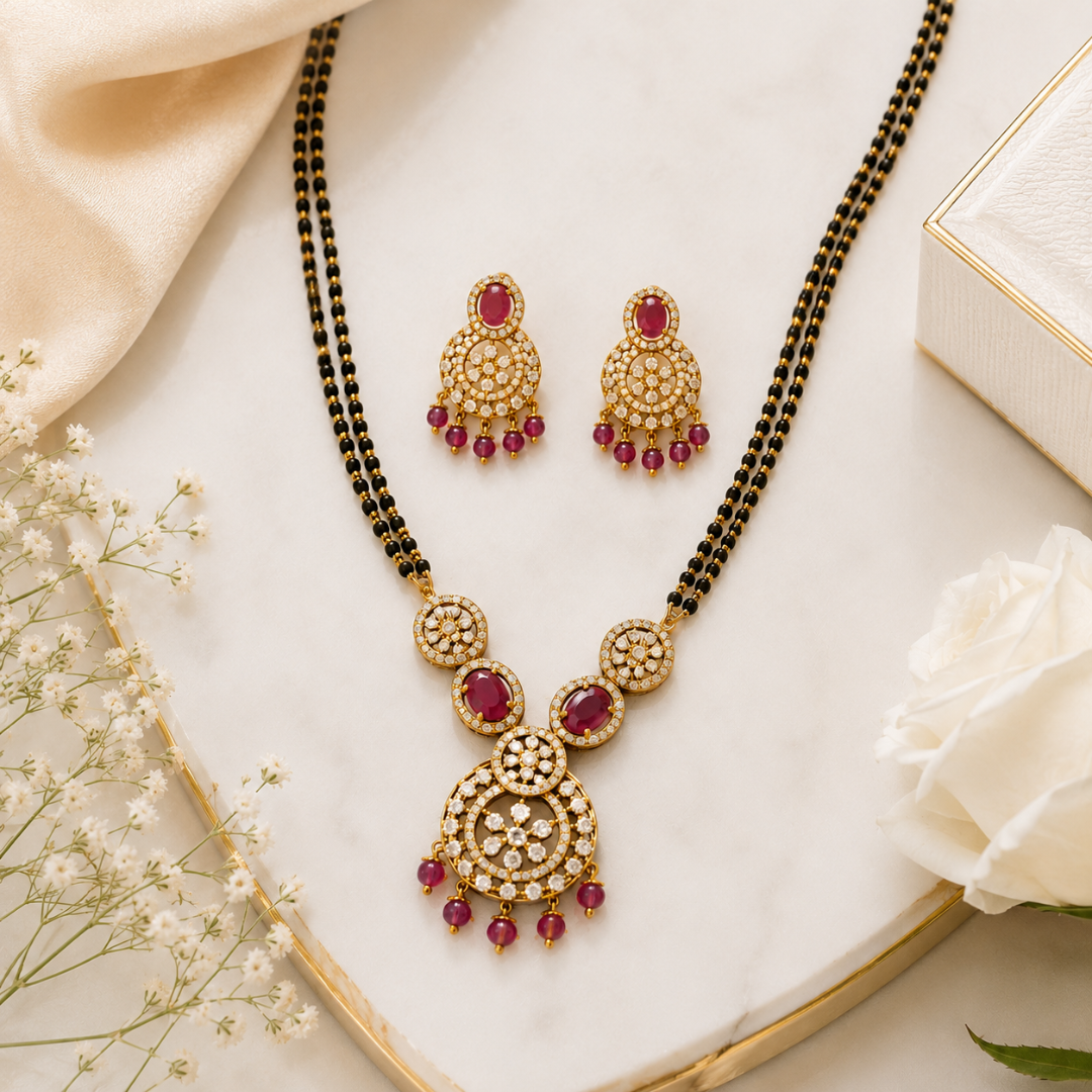 Ruby Royale Mangalsutra