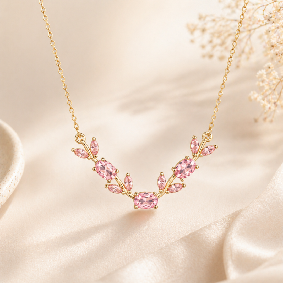Pink Tulip Necklace for Women