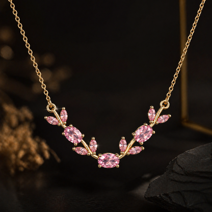 Pink Tulip Necklace for Women