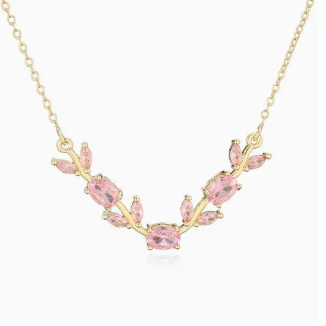Pink Tulip Necklace for Women