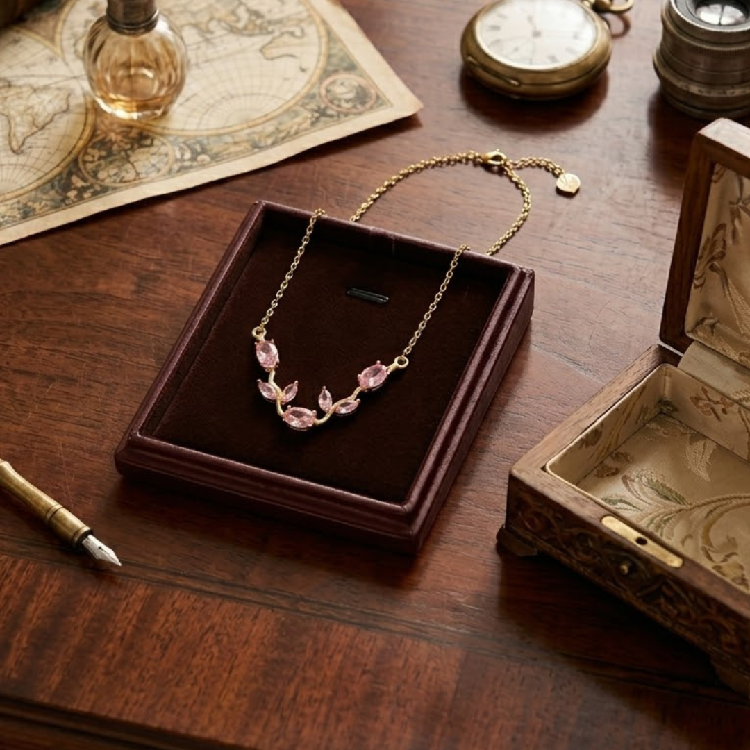 Pink Tulip Necklace for Women