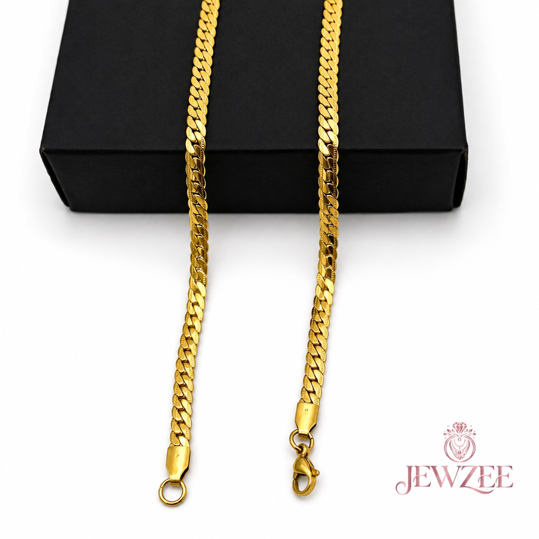 18k Gold Plated Omega  Chain