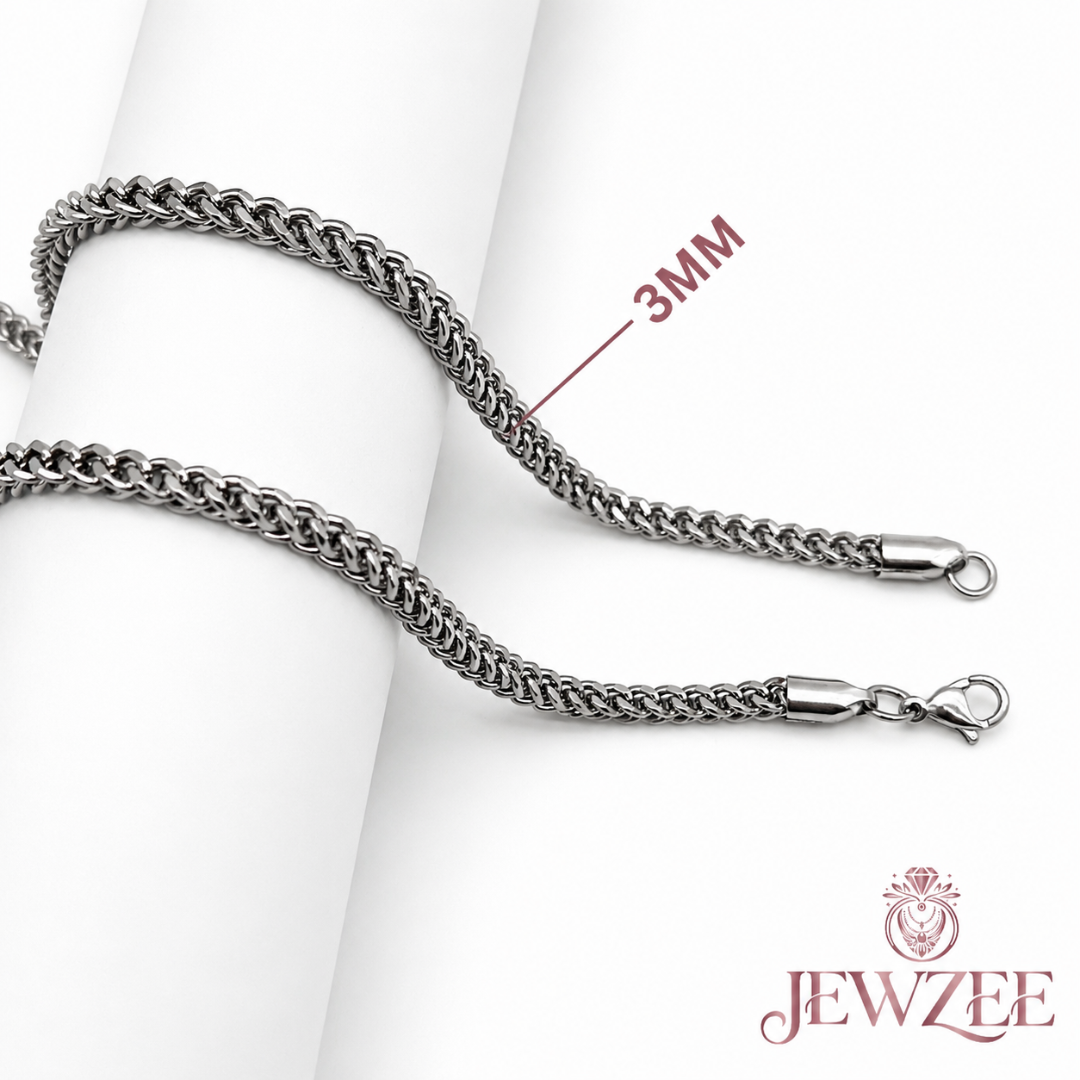 3mm Box Silver Chain