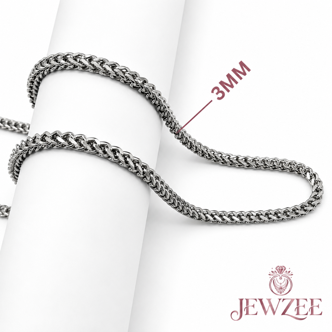 3mm Box Silver Chain