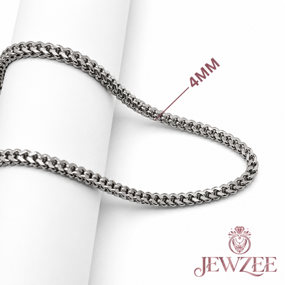 4mm Box Silver Chain