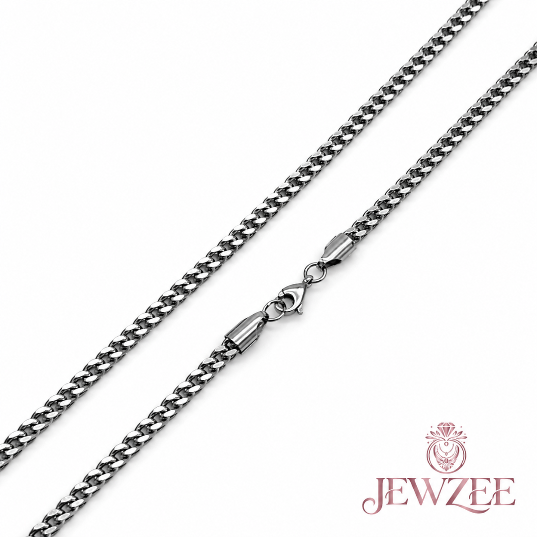 4mm Box Silver Chain