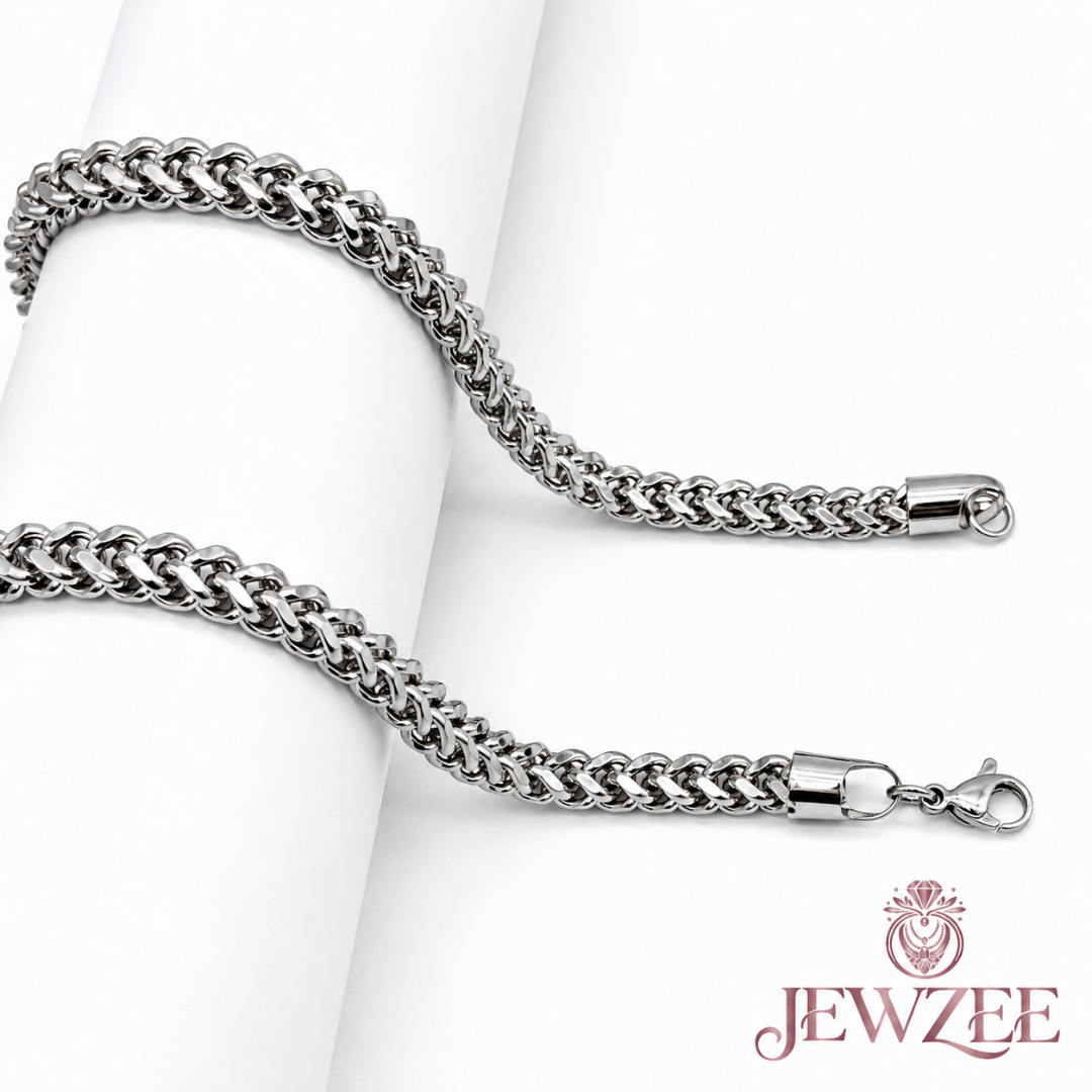 4mm Box Silver Chain