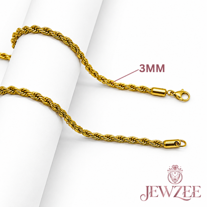 Rassi Rope 18K Gold Plated Chain