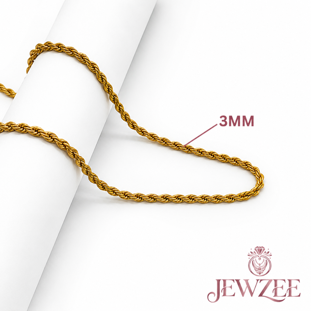 Rassi Rope 18K Gold Plated Chain