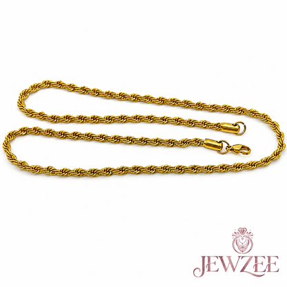 Rassi Rope 18K Gold Plated Chain