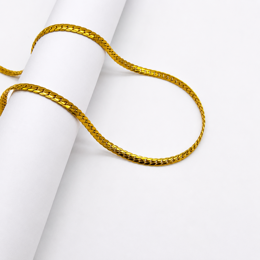Crub Shine 18K Gold Plated Chain