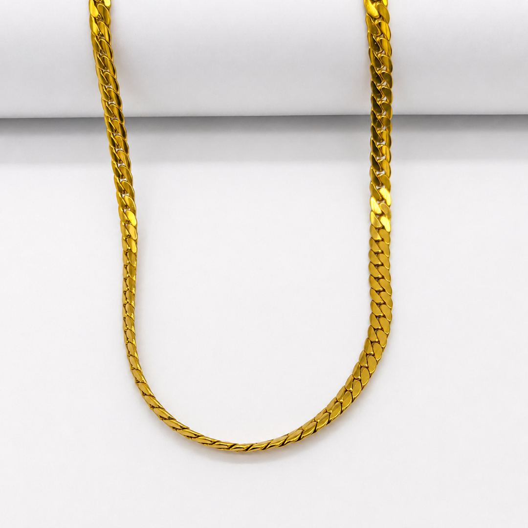 Crub Shine 18K Gold Plated Chain