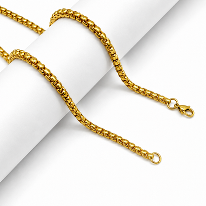 Shine Box 18K Gold Plated Chain