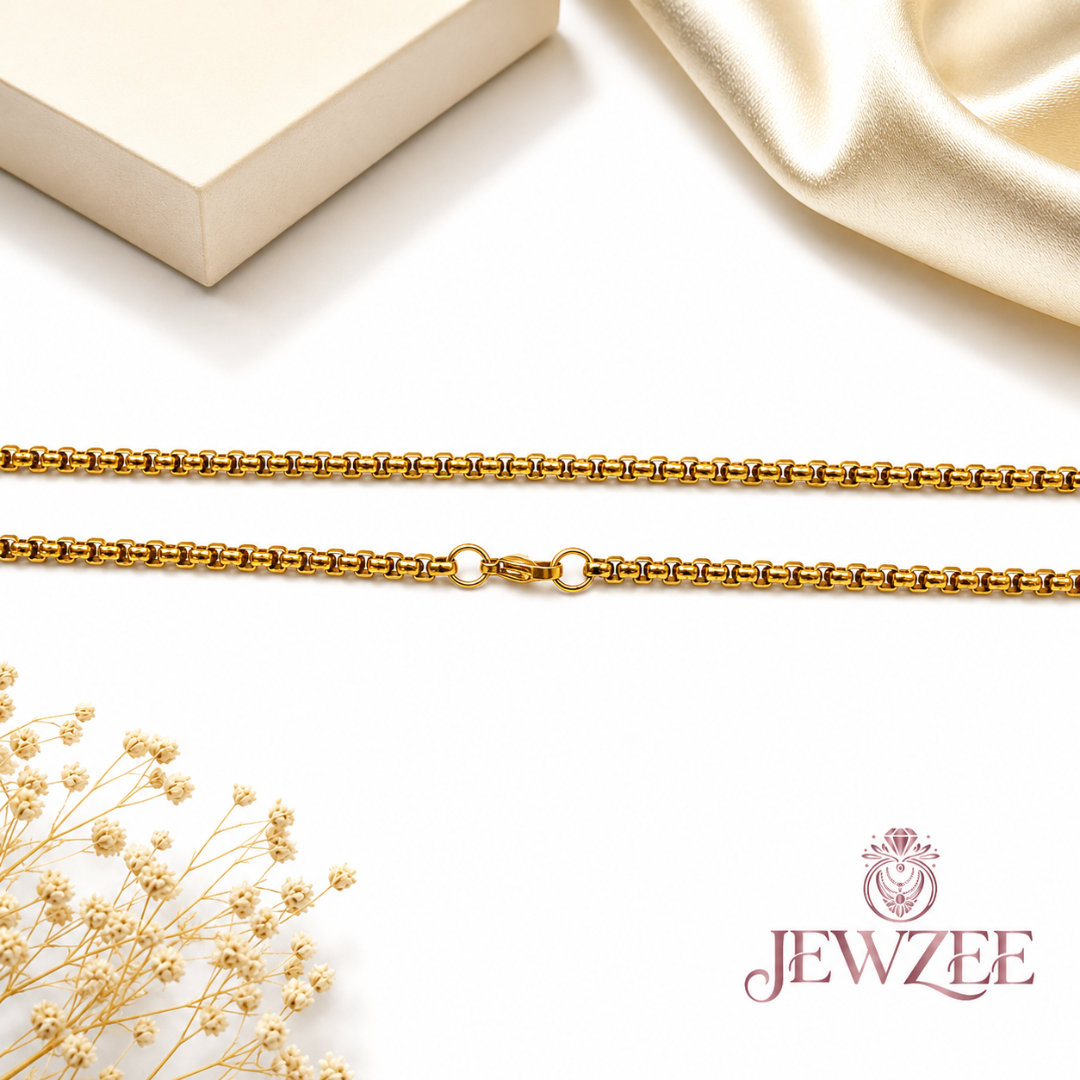 Shine Box 18K Gold Plated Chain