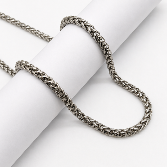 Rolling Basket Silver Chain