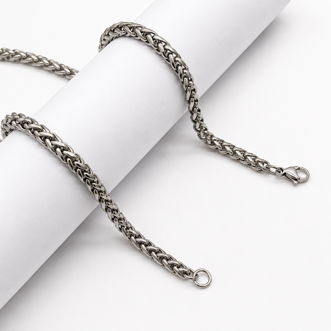 Rolling Basket Silver Chain