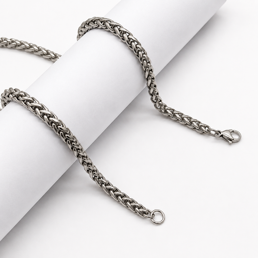 Rolling Basket Silver Chain