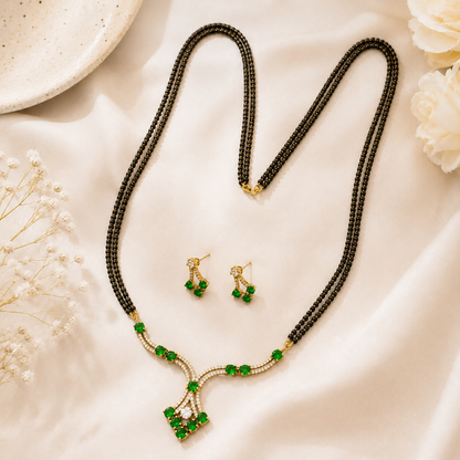 Royal Green Sparkle Mangalsutra