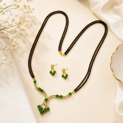 Royal Green Sparkle Mangalsutra