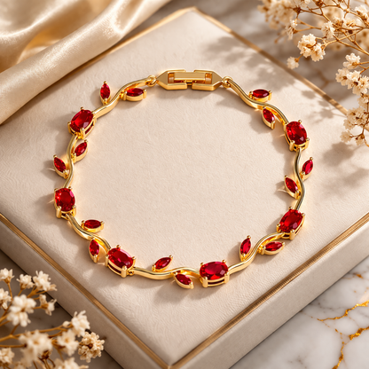 Tulip Bracelet Red