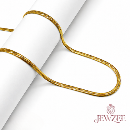 Sleek Snake 18K Gold Plated Chain